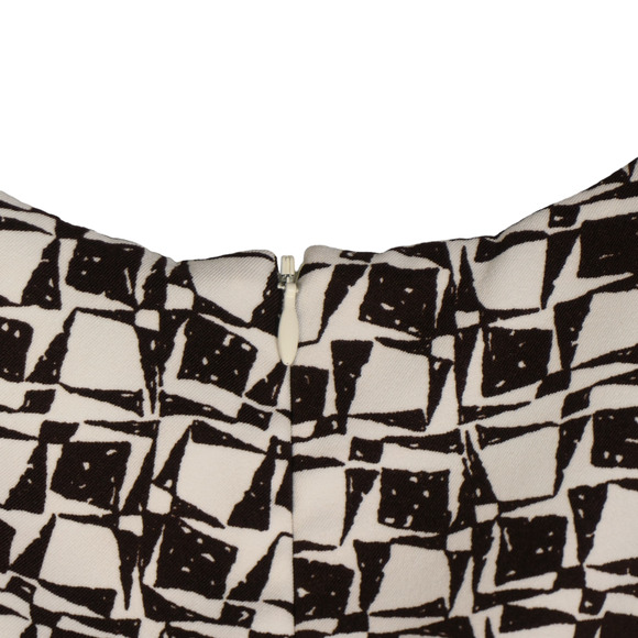 TravelSmith Brown Midi Dress Womens Size 10 Lightweight Sheath Brown and White - Picture 8 of 9